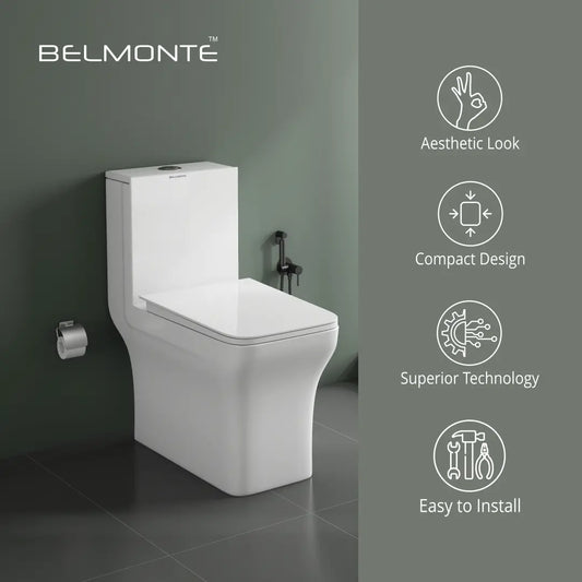 Ceramic One Piece Closet (Battle) Belmonte Bath LLP