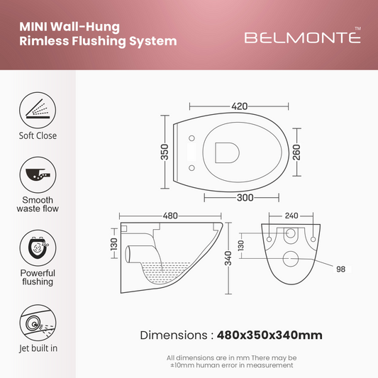 Wall Hung Commode (Mini)