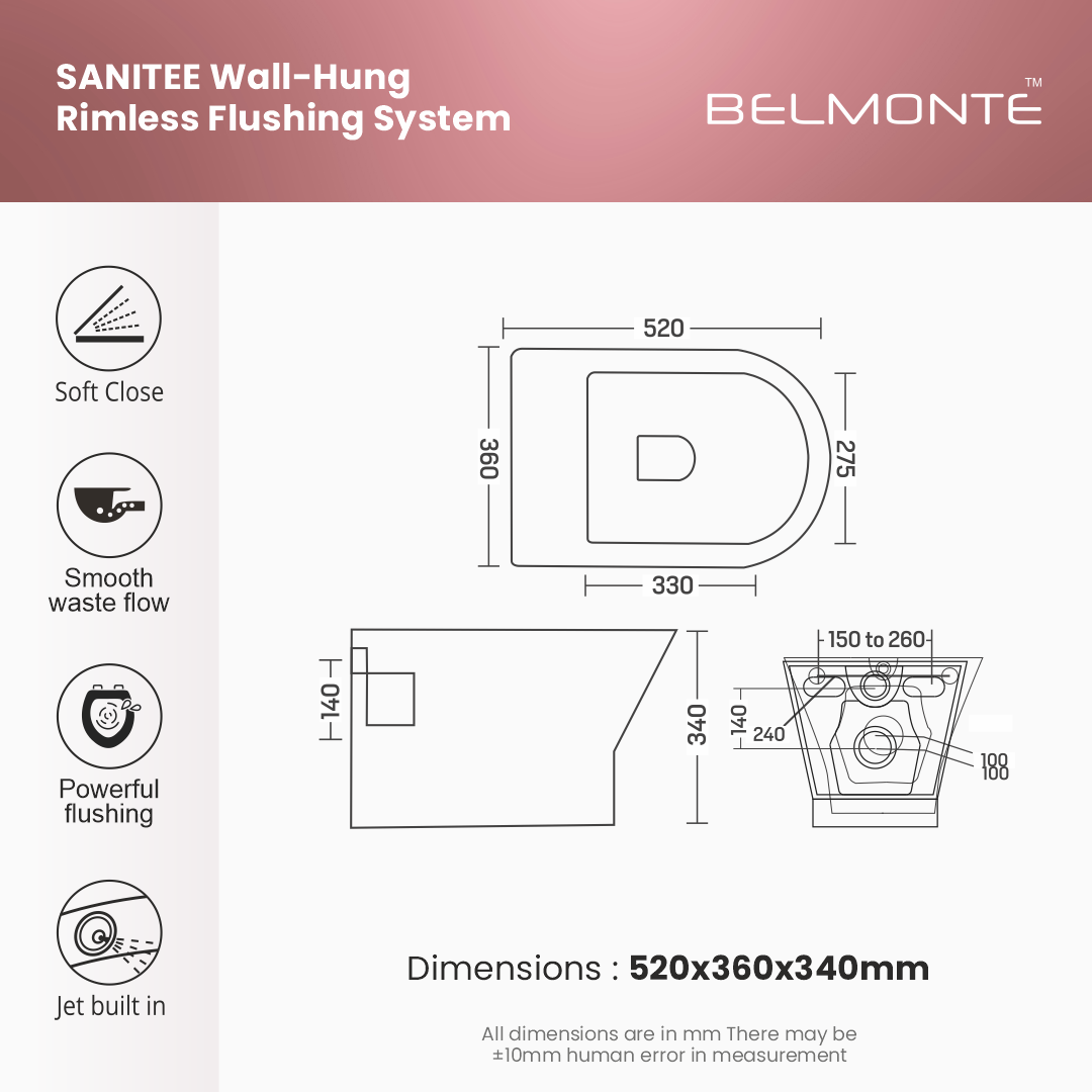 Wall Hung Wc (Sanitee)