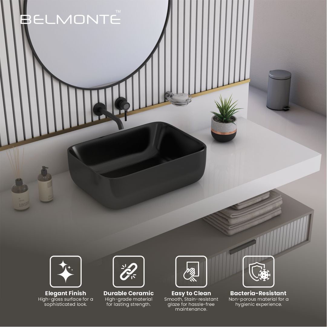 Black Table Top Basin Antila