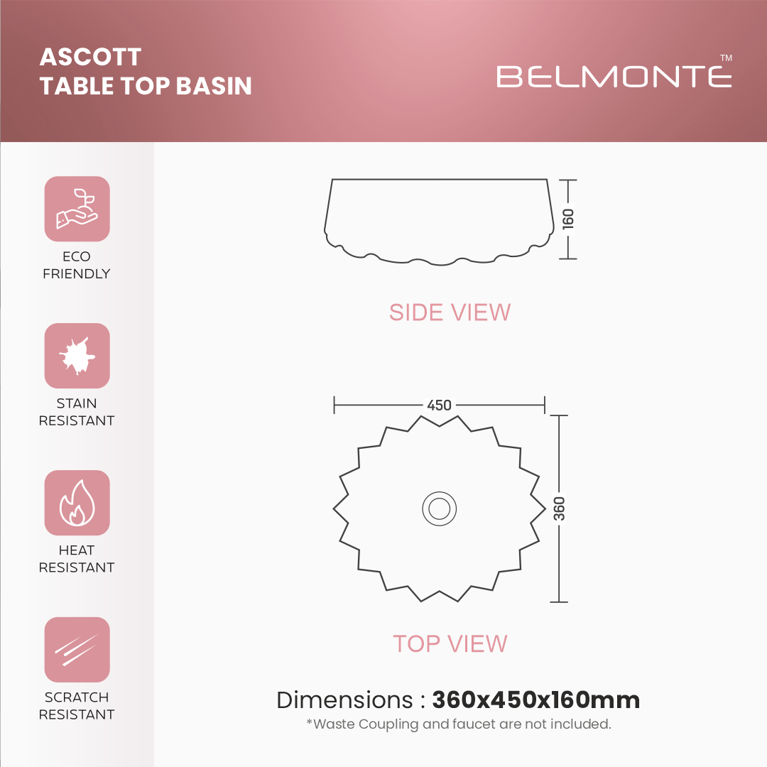 Table Top Basin (Ascot)