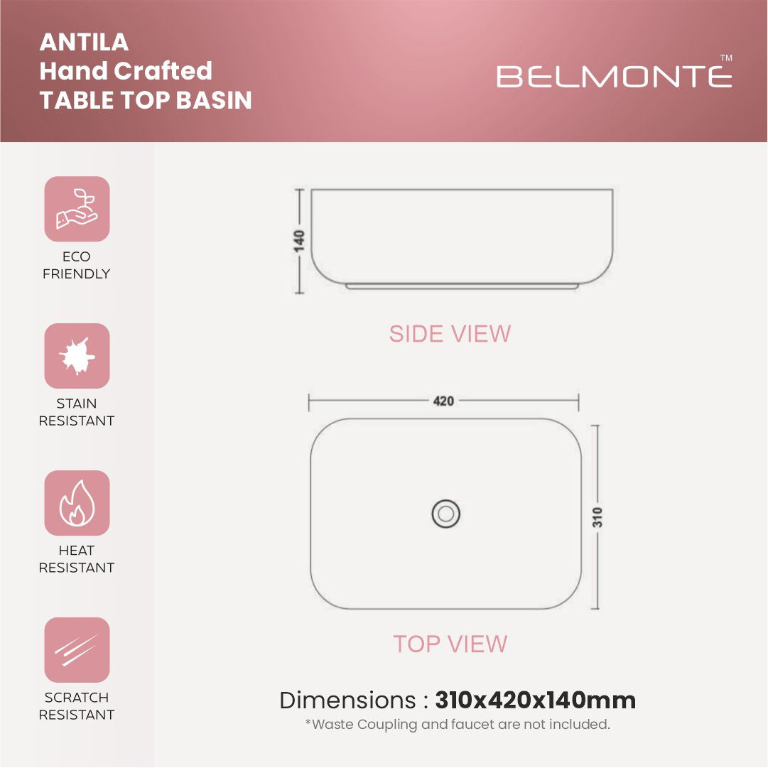 Designer Table Top Basin  (Antila TT MN21)