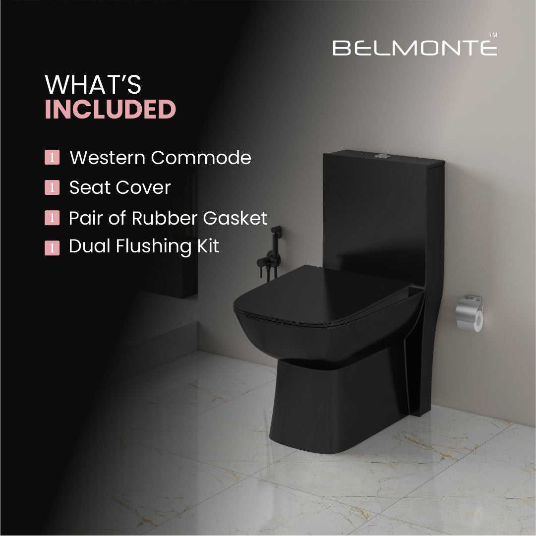 Black Ceramic Commode (Athos Op)