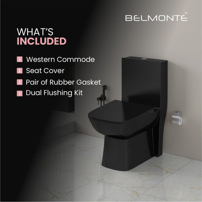 Black Ceramic Commode (Athos Op)