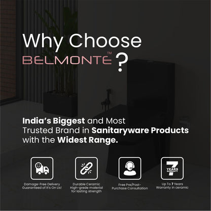 Black Ceramic Commode (Athos Op)