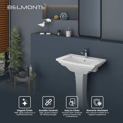 Wash Basin Pedestal Set (Battle)