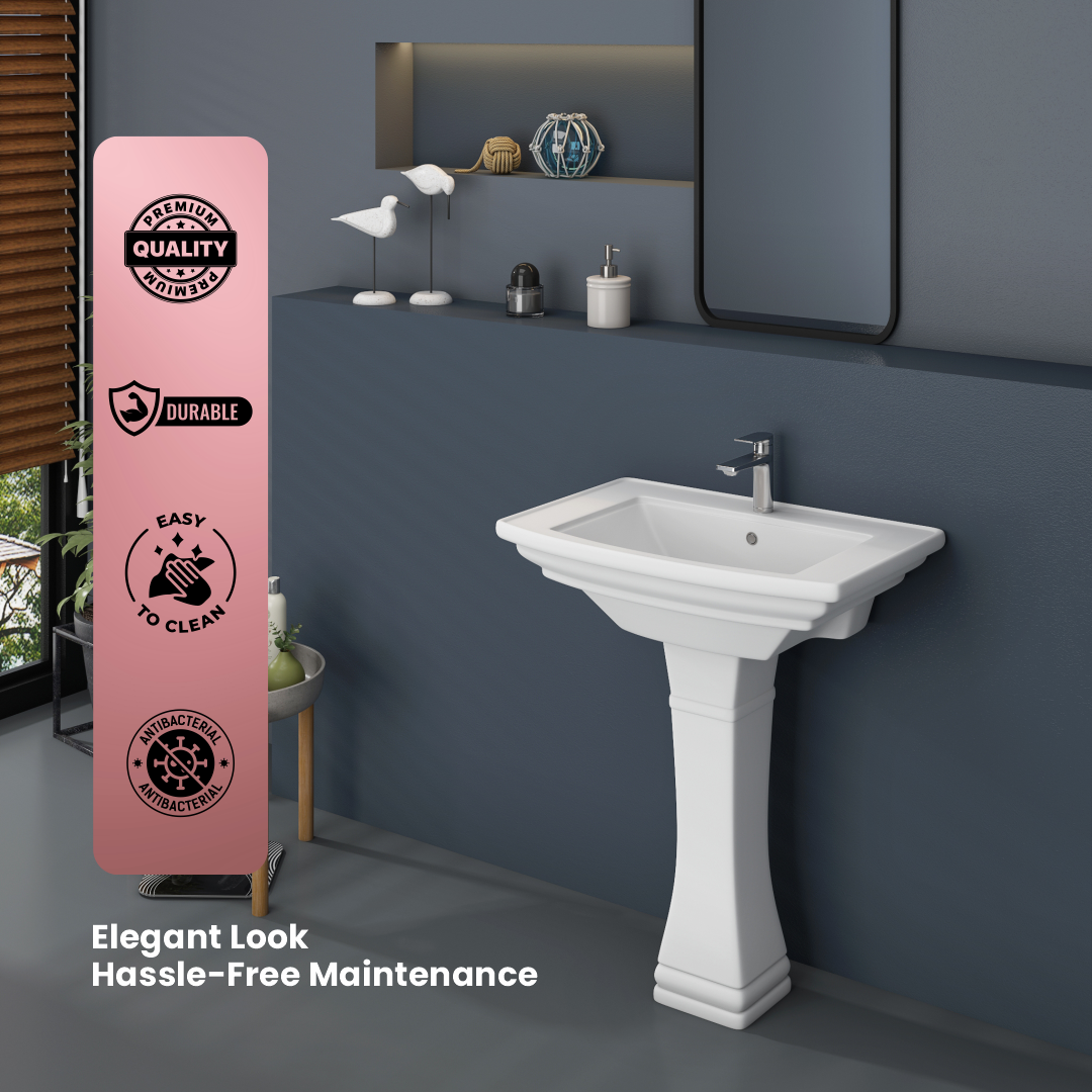 Wash Basin Pedestal Set (Battle)