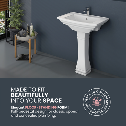 Wash Basin Pedestal Set (Battle)