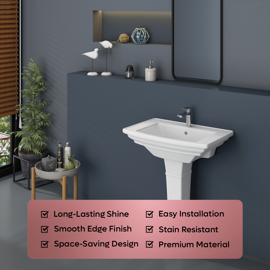 Wash Basin Pedestal Set (Battle)