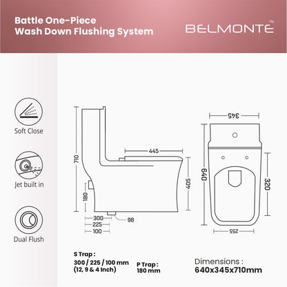 Designer One Piece Water Closet (Battle OP 05)