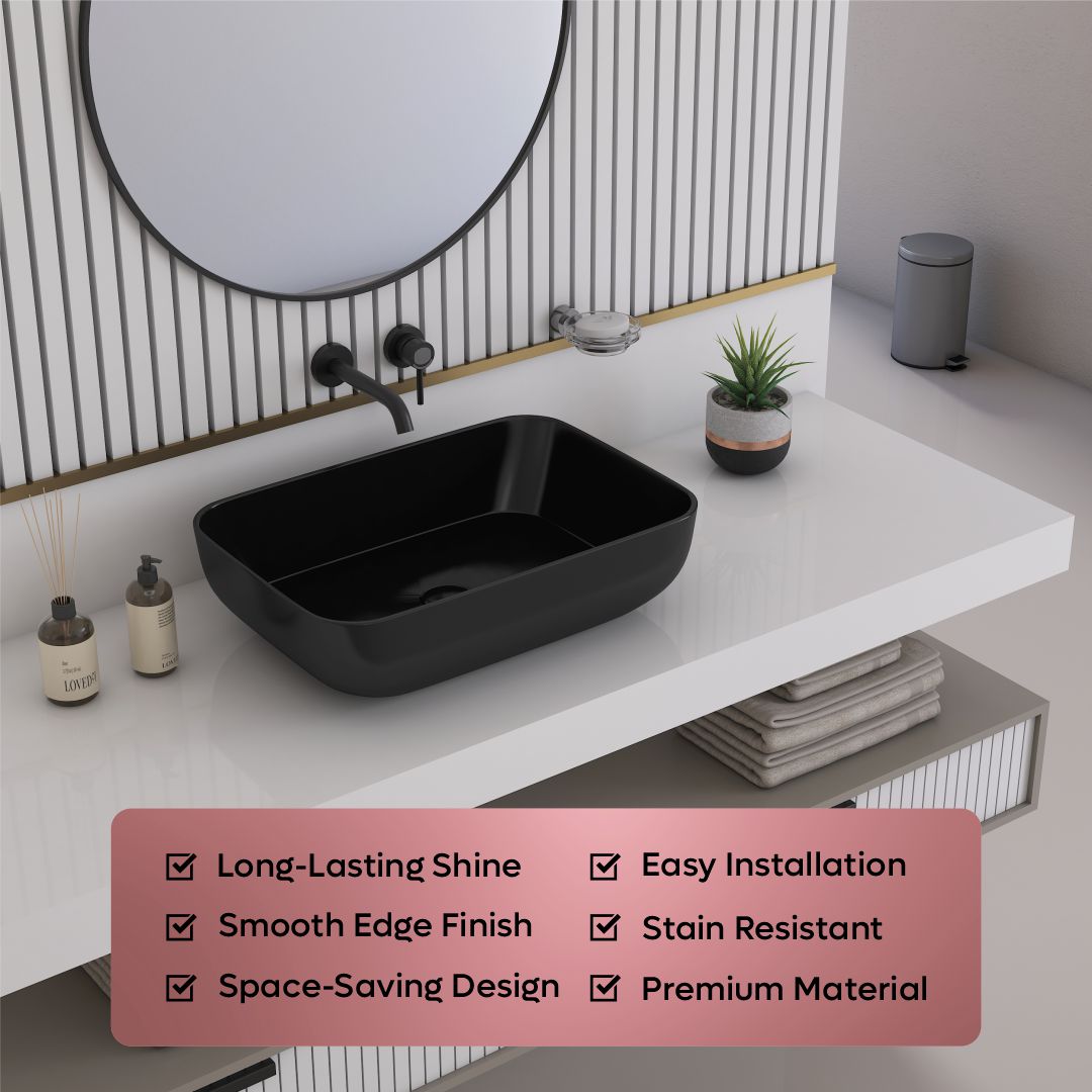 Black Table Top Basin (Battle TT)