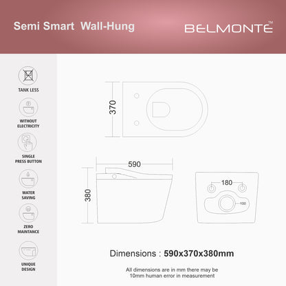 Wall Hung Toilet (Semi Smart)