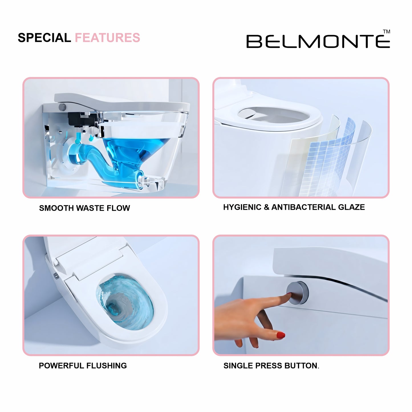 Wall Hung Toilet (Semi Smart)