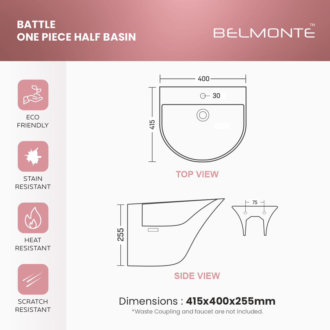 One Piece Half Basin (Berlin)