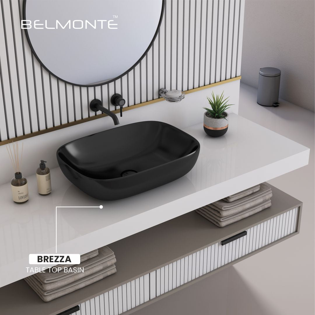 Black Counter Top Basin (Brezza TT)