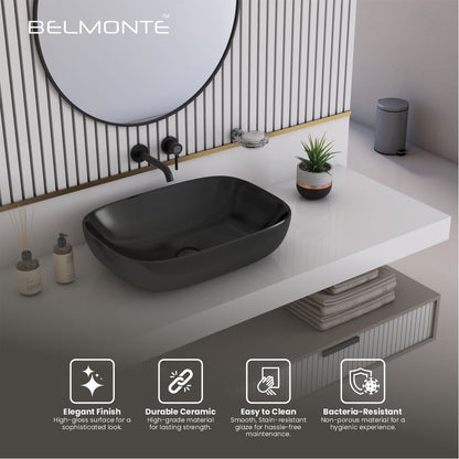 Black Counter Top Basin (Brezza TT)