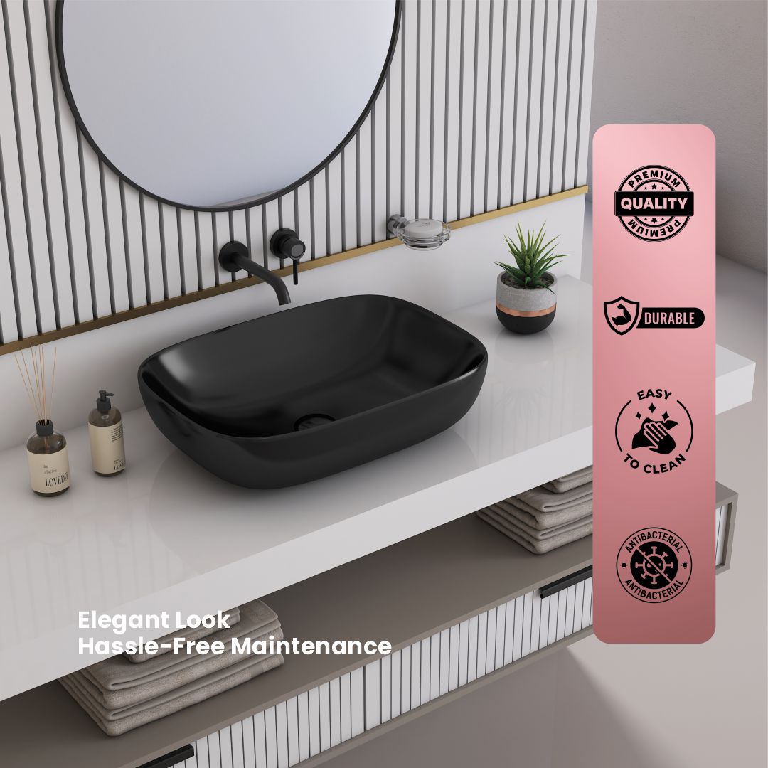 Black Counter Top Basin (Brezza TT)