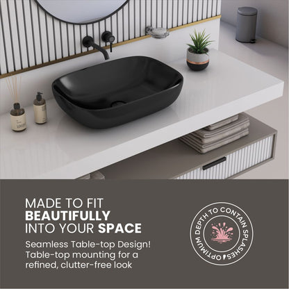 Black Counter Top Basin (Brezza TT)