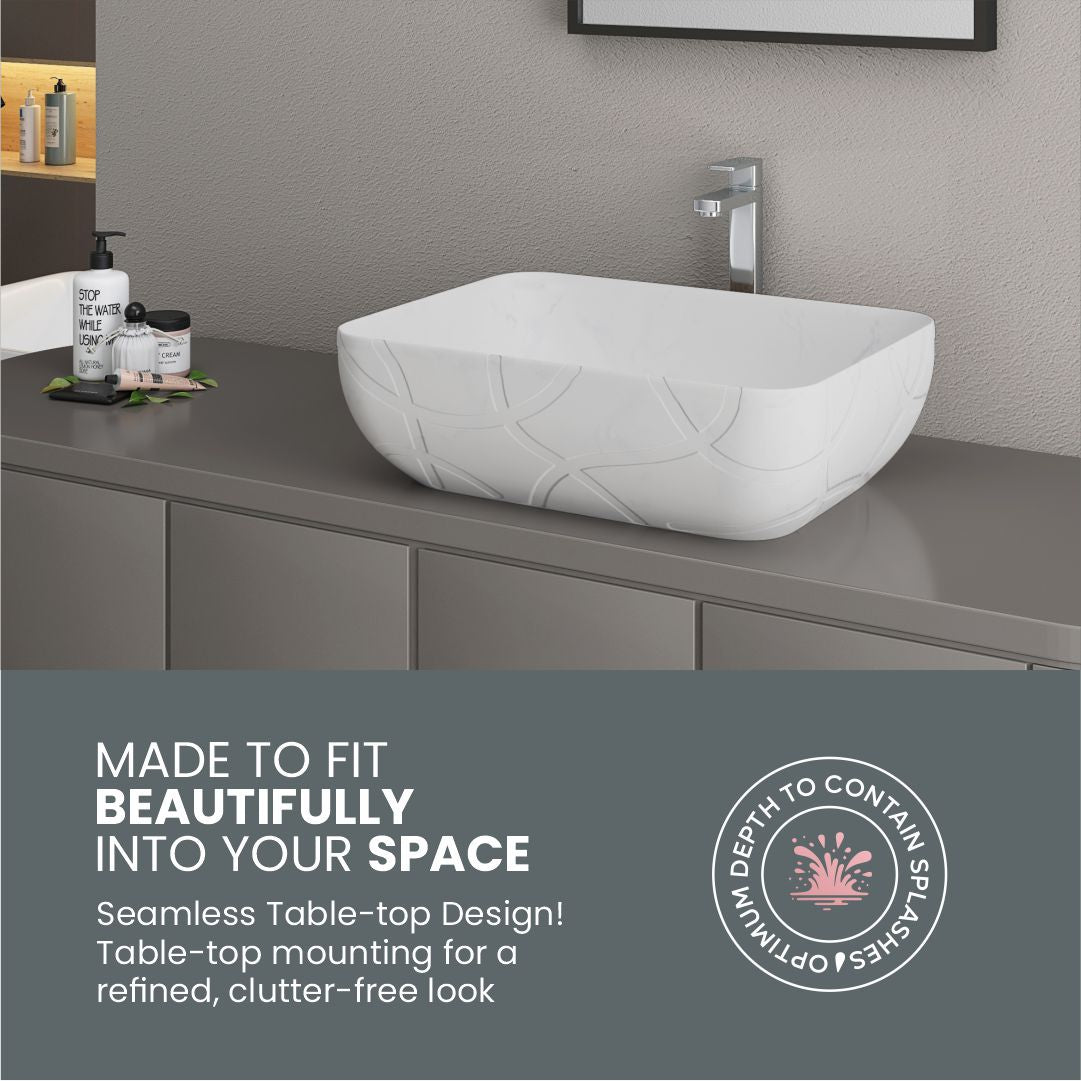 Designer Counter Top Basin (Brezza TT MN13)