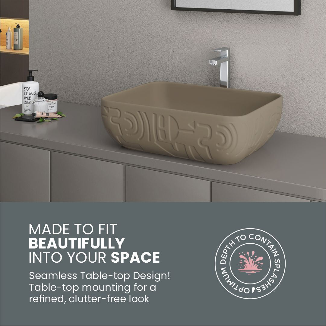 Designer Counter Top Basin (Brezza TT MN24)