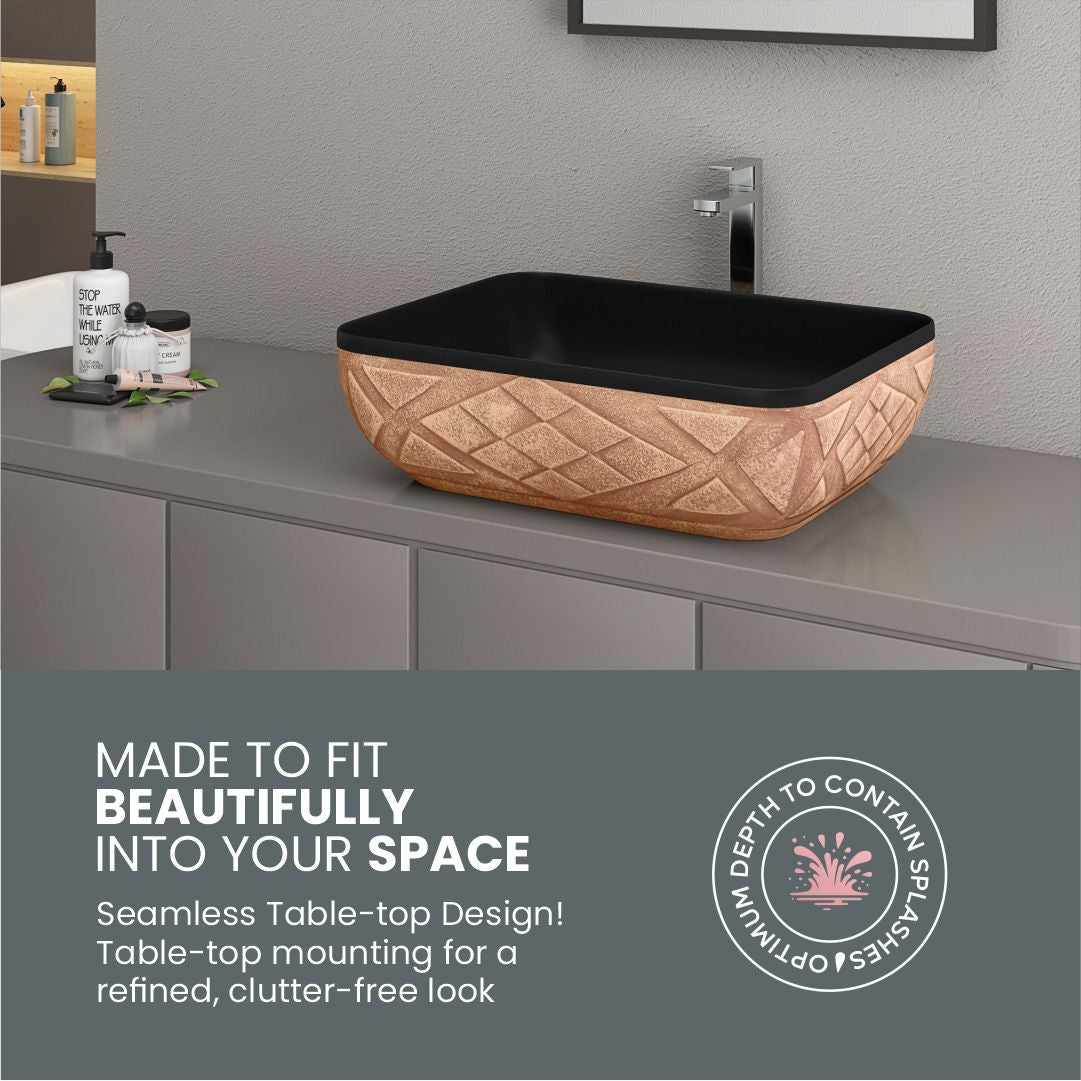 Designer Counter Top Basin (Brezza TT MN43)