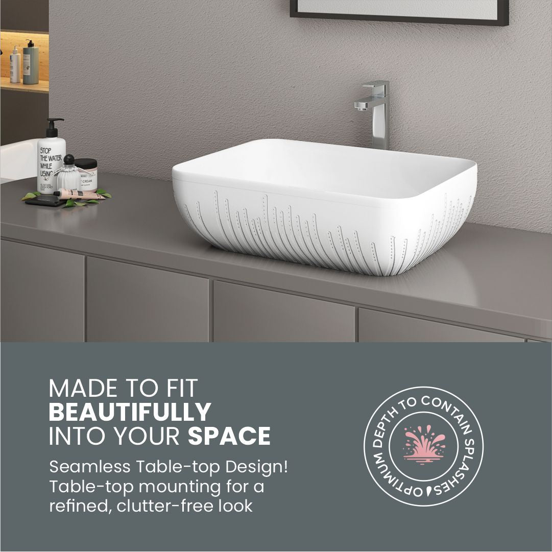 Designer Counter Top Basin (Brezza TT MN08)