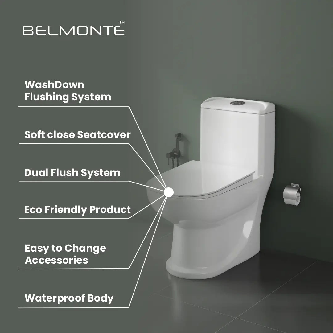 Ceramic One Piece Closet (Cardin) Belmonte Bath LLP