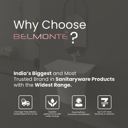 Ceramic One Piece Half Basin (Coral)