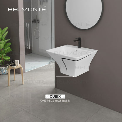 Designer One Piece Half Basin (Cubix 18)
