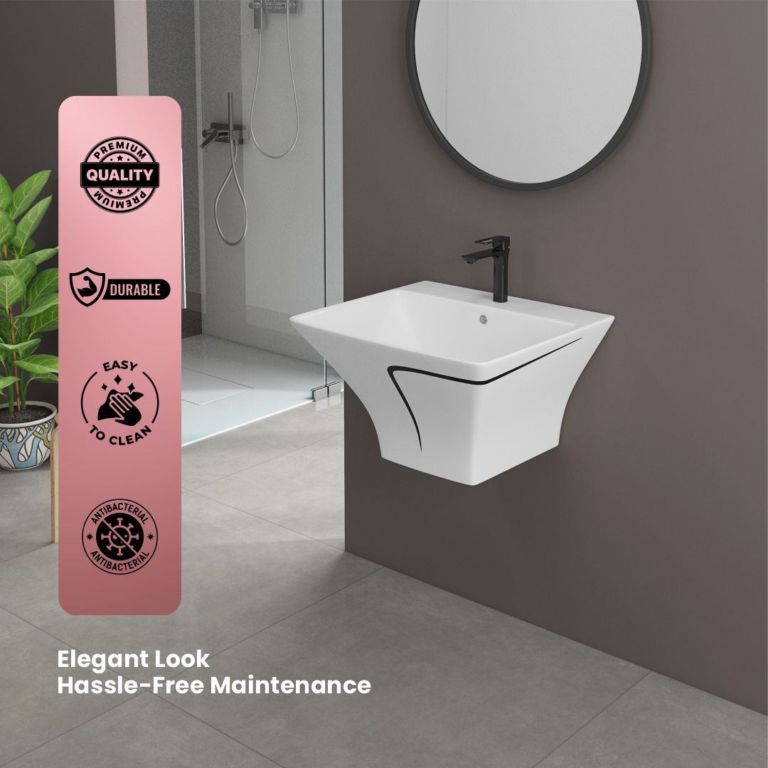 Designer One Piece Half Basin (Cubix 18)