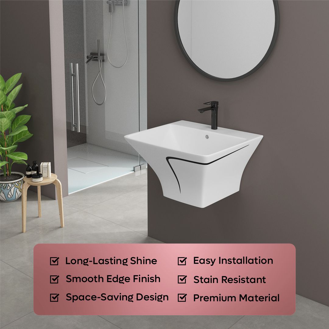 Designer One Piece Half Basin (Cubix 18)