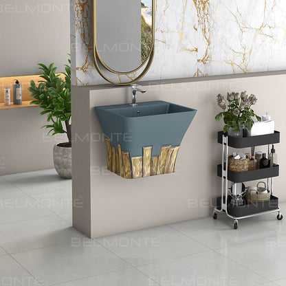Designer One Piece Half Basin (Cubix 23)