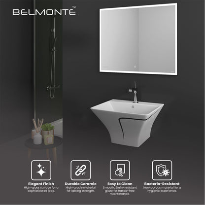 Designer One Piece Half Basin (Cubix 41)