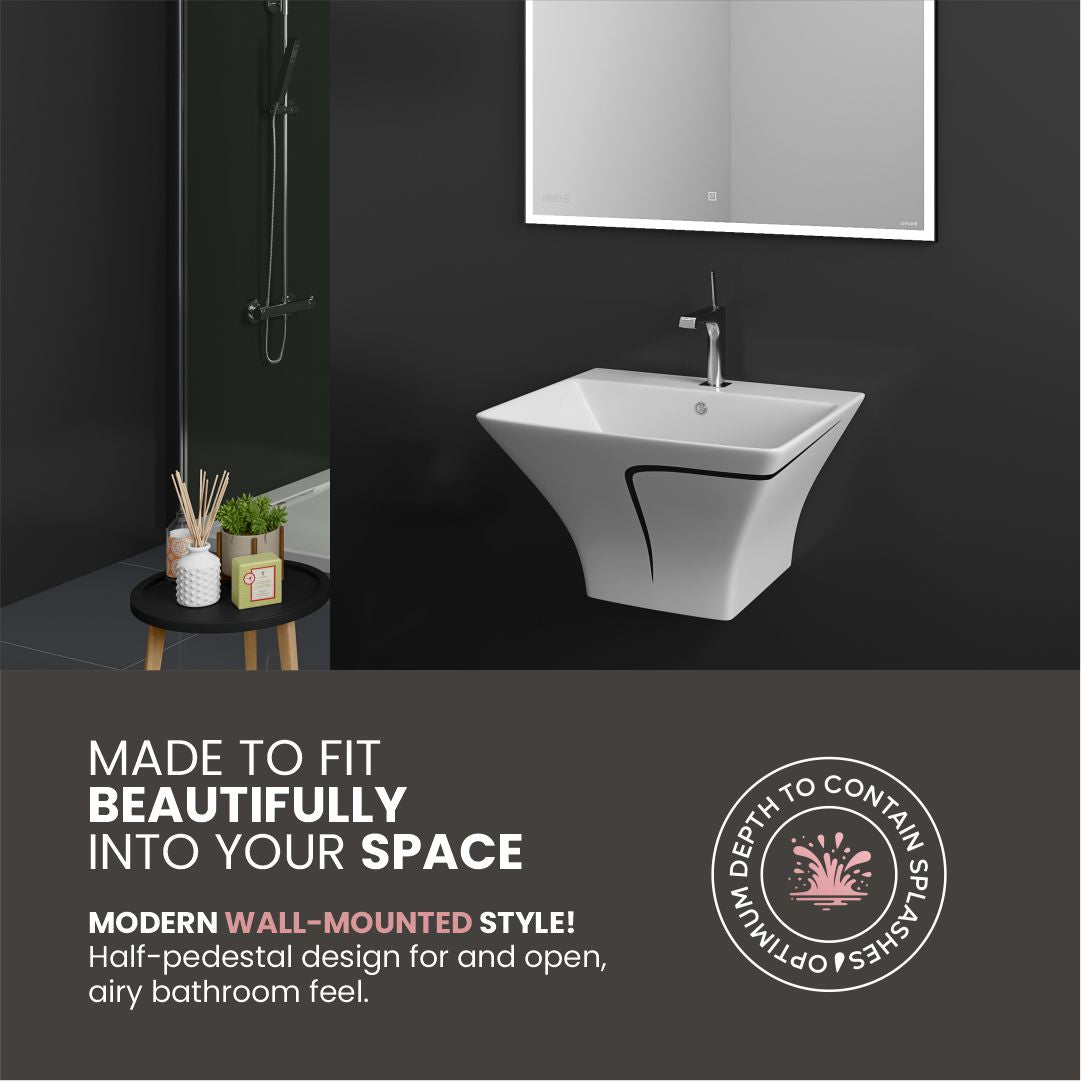 Designer One Piece Half Basin (Cubix 41)