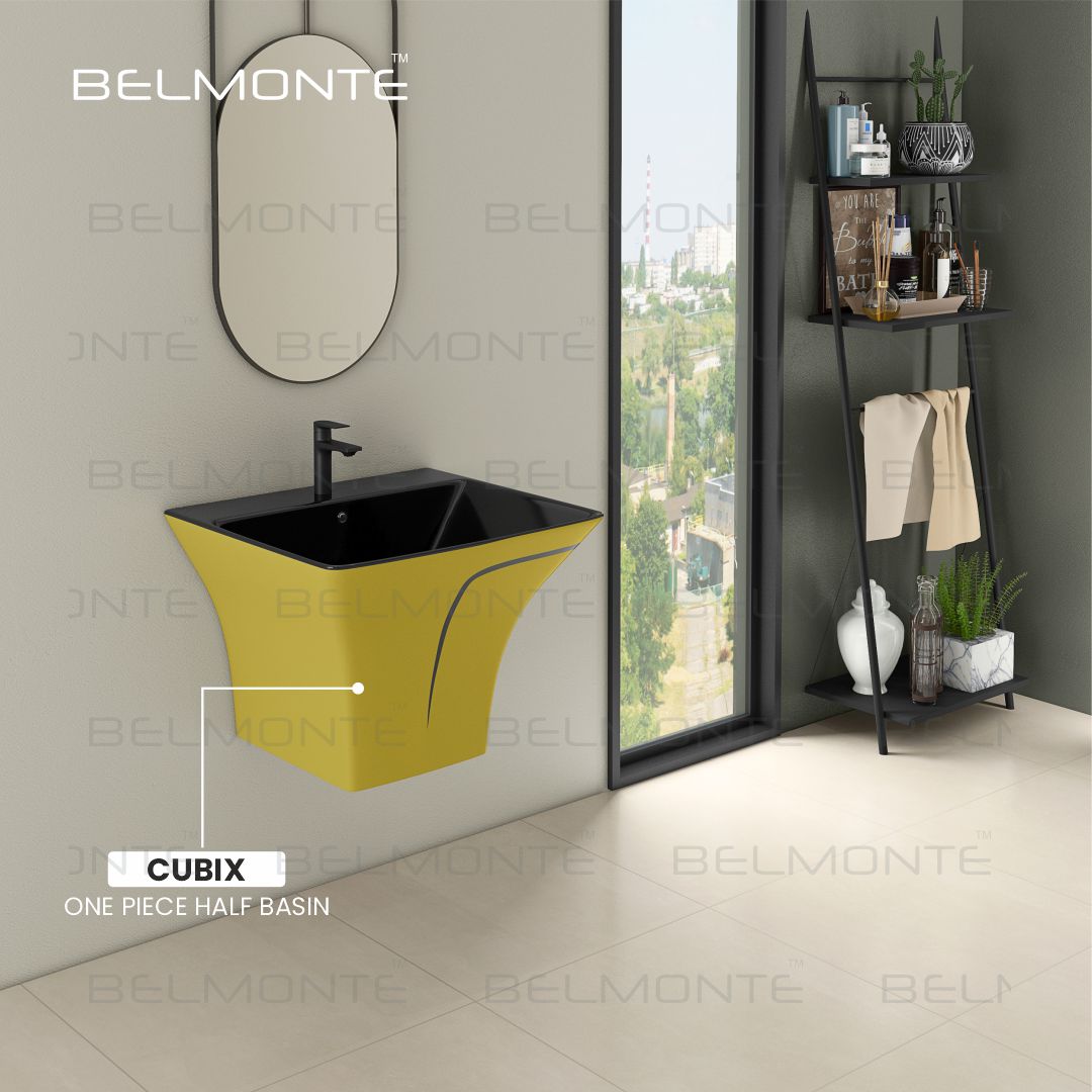 Designer One Piece Half Basin (Cubix 43)