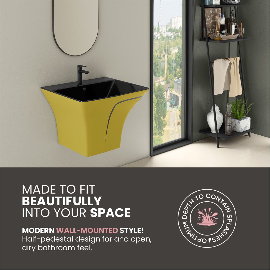 Designer One Piece Half Basin (Cubix 43)