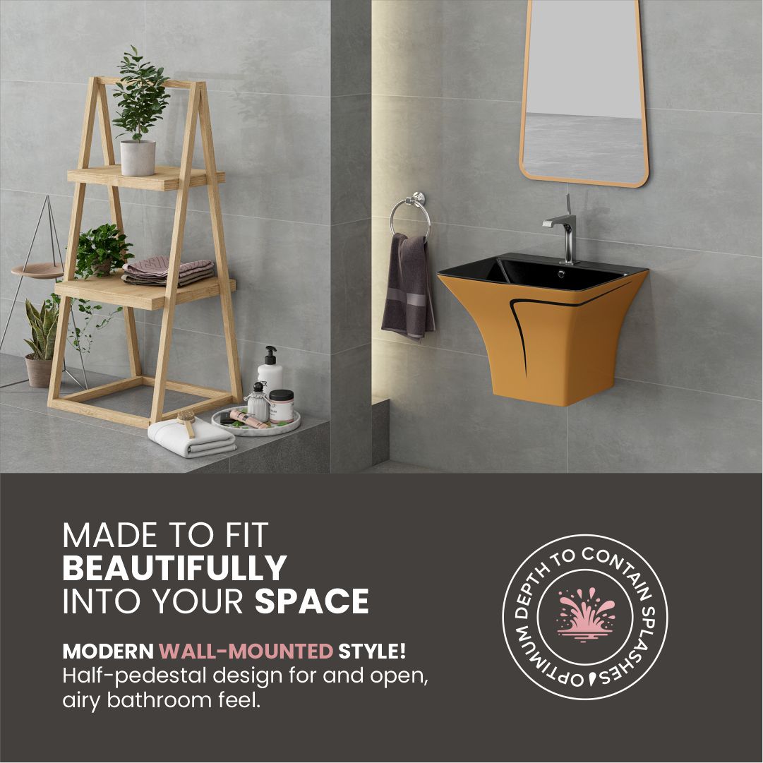 Designer One Piece Half Basin (Cubix 44)