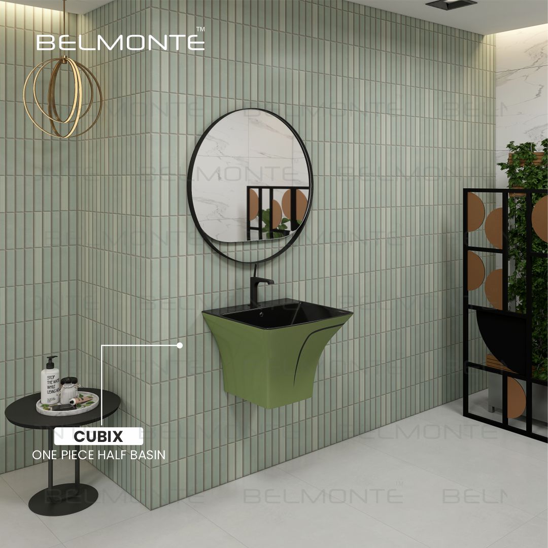 Designer One Piece Half Basin (Cubix 50)