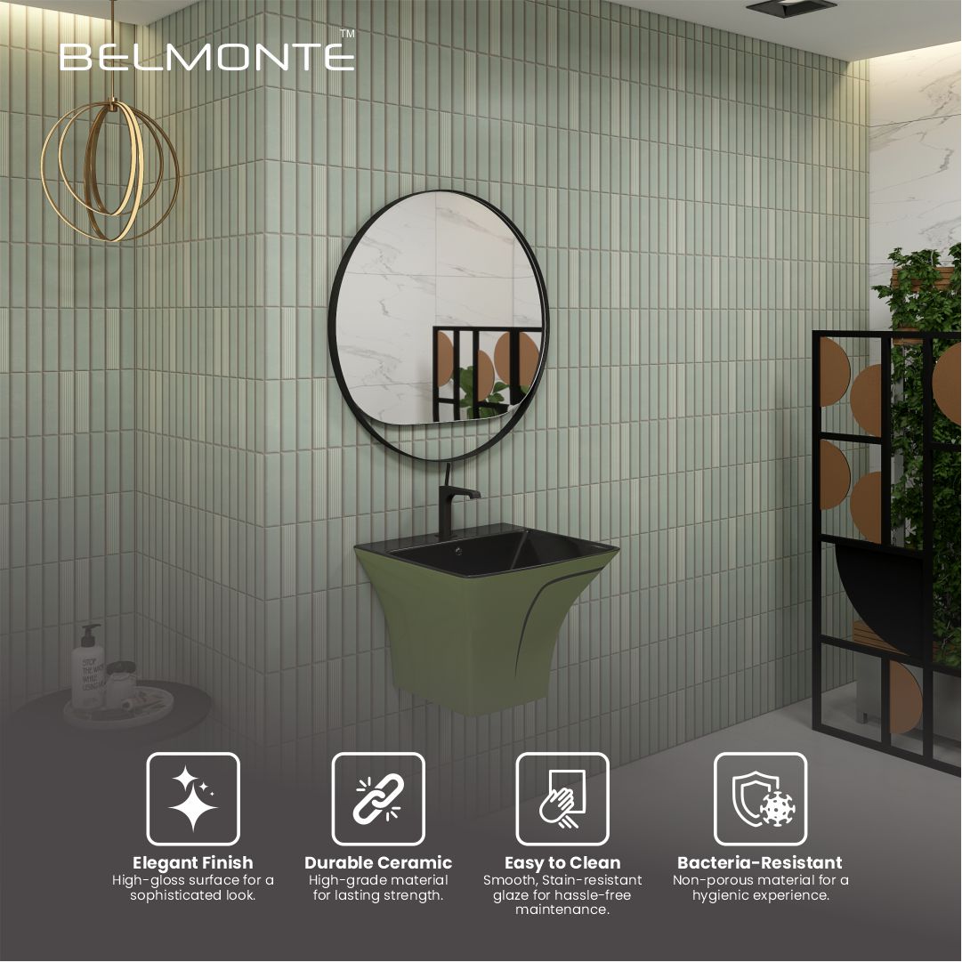 Designer One Piece Half Basin (Cubix 50)