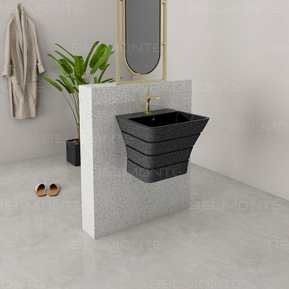 Designer One Piece Half Basin (Cubix 05)