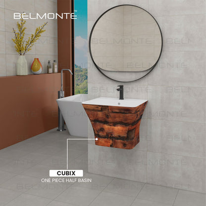Designer One Piece Half Basin (Cubix 03)
