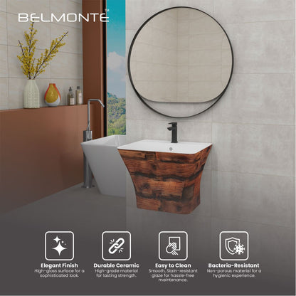 Designer One Piece Half Basin (Cubix 03)