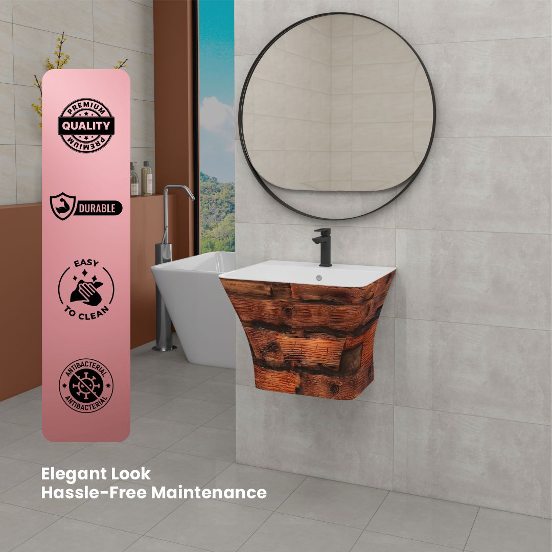 Designer One Piece Half Basin (Cubix 03)