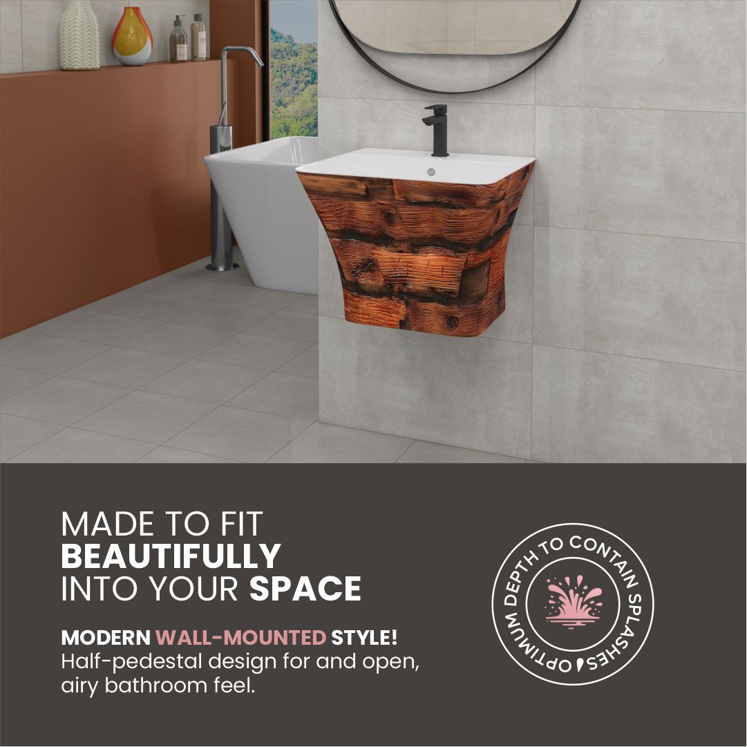 Designer One Piece Half Basin (Cubix 03)