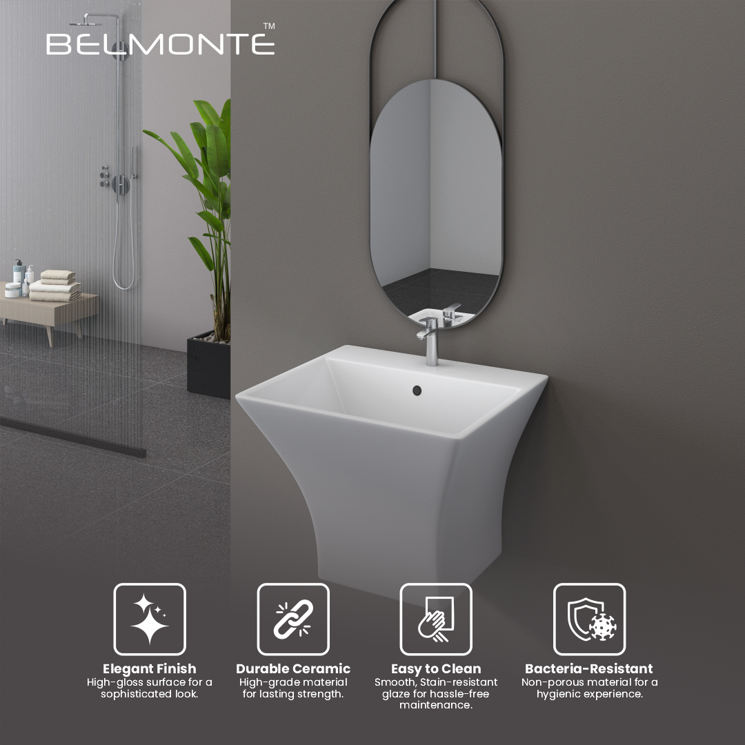 Single Piece Half Basin (Cubix)