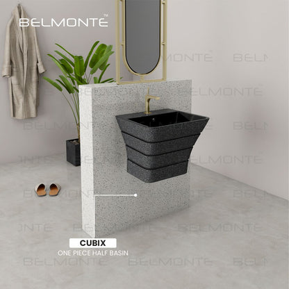 Designer One Piece Half Basin (Cubix 05)