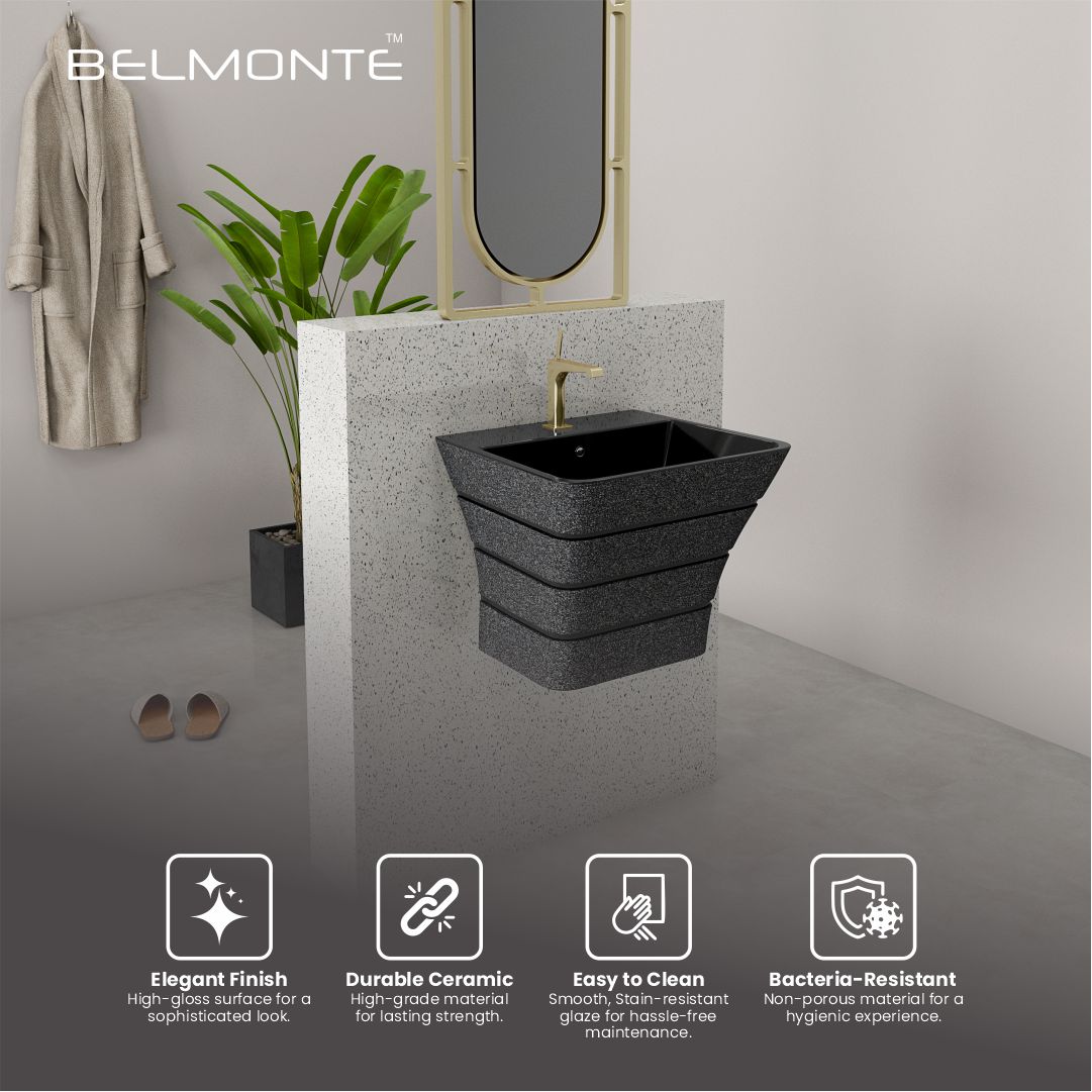 Designer One Piece Half Basin (Cubix 05)