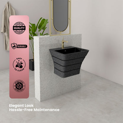 Designer One Piece Half Basin (Cubix 05)