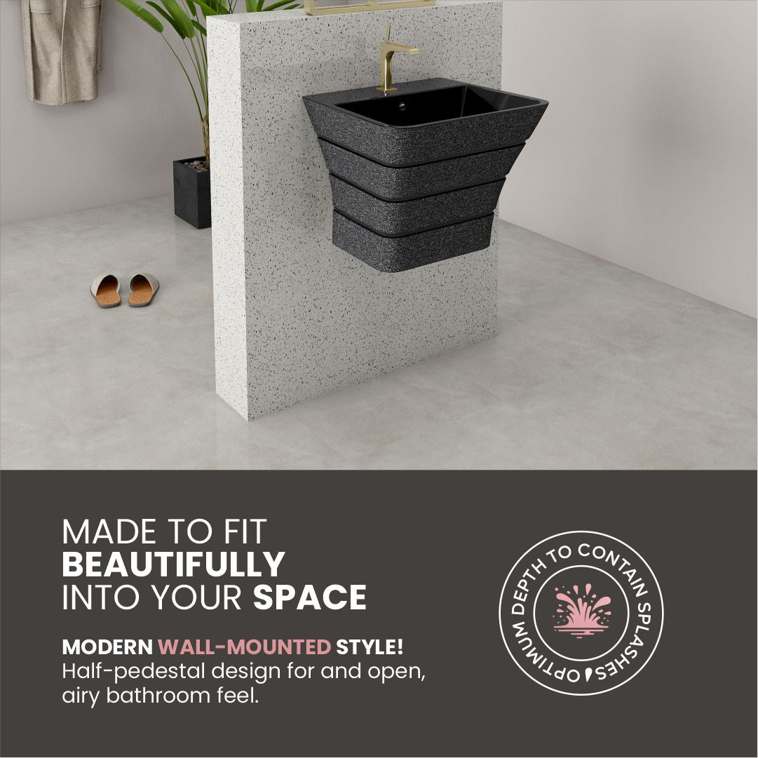 Designer One Piece Half Basin (Cubix 05)