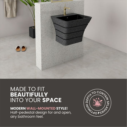 Designer One Piece Half Basin (Cubix 05)